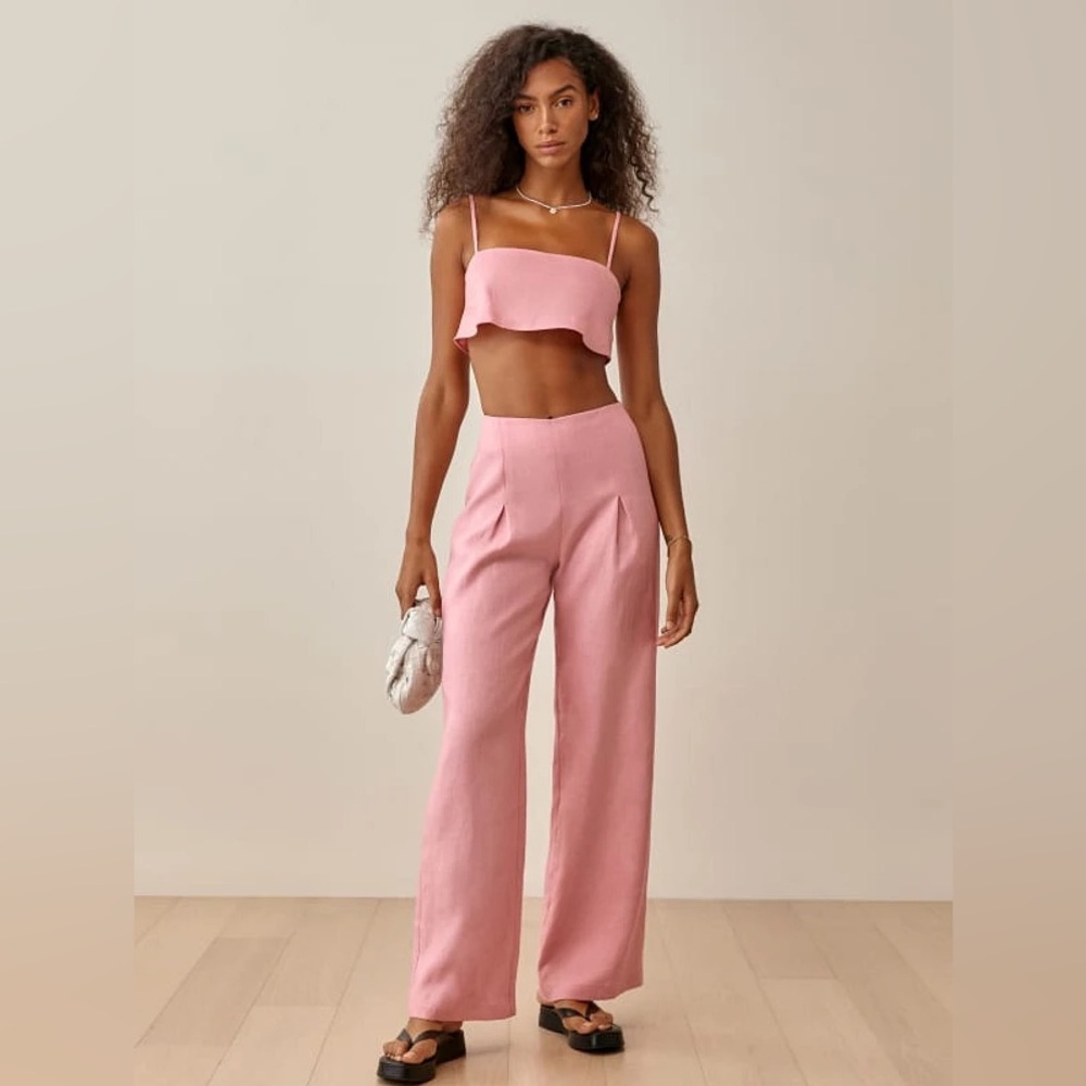 Reformation Pink Two-Piece Set